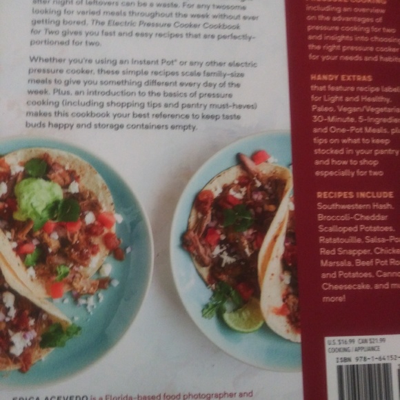 Electric Pressure Cooker Cookbook ForTwo125 recipes NWT - Picture 5 of 6
